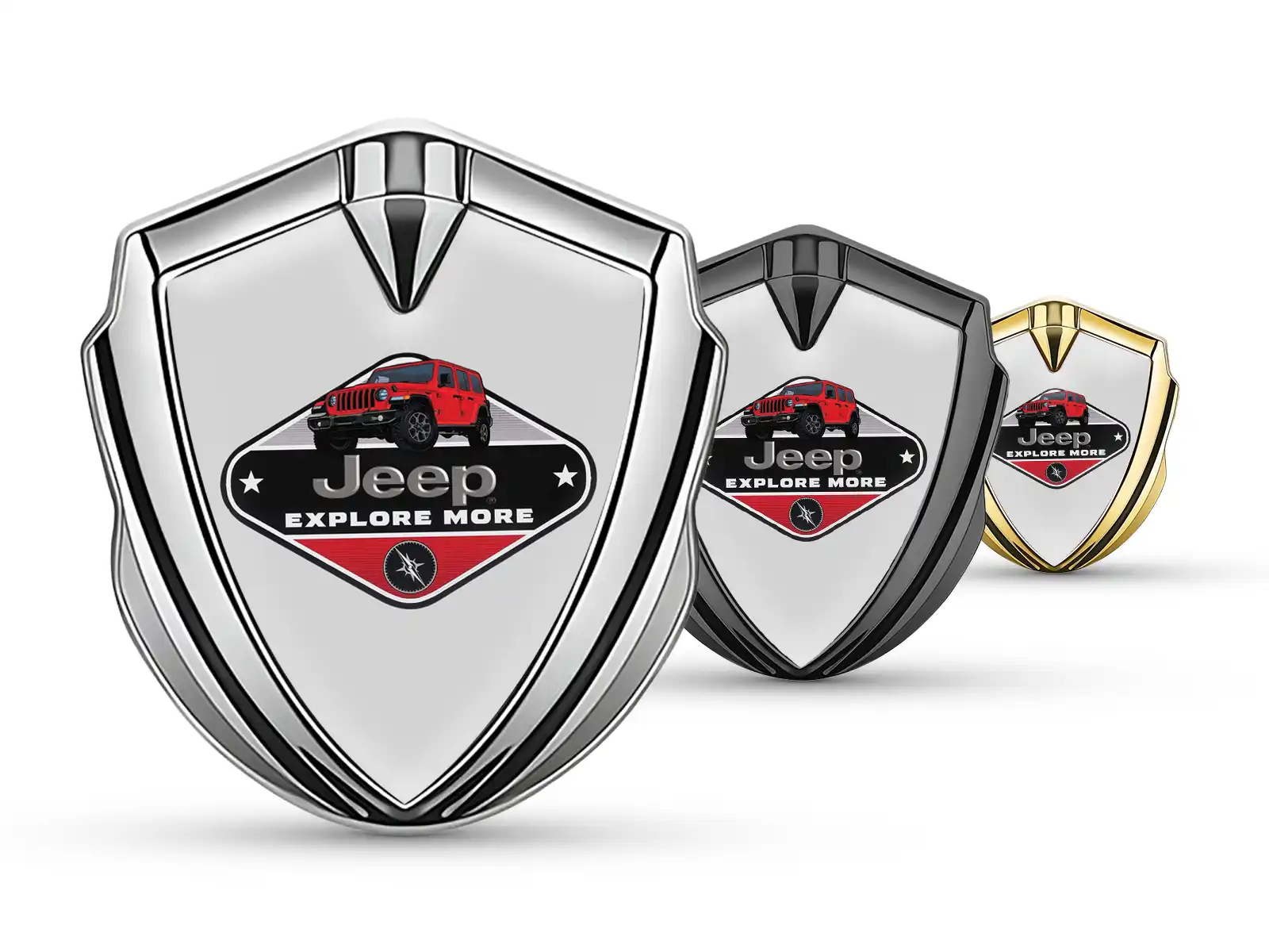 Jeep Emblème Aile Insigne Look Course Brillant